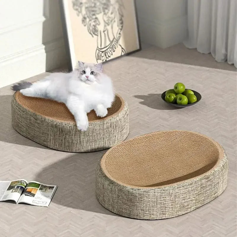 Lit Griffoir Ovale en Sisal pour Chats