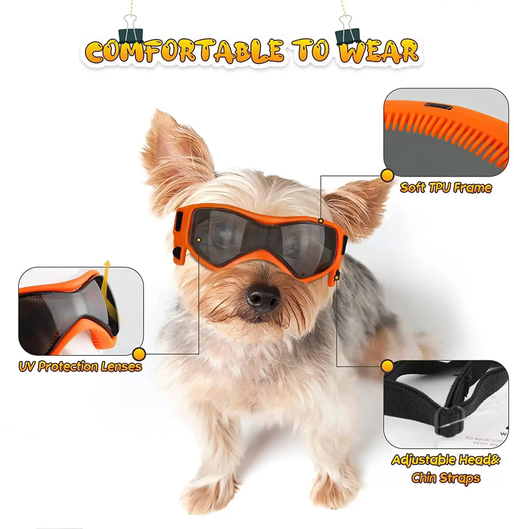 Lunettes de Soleil Ajustables pour Chiens