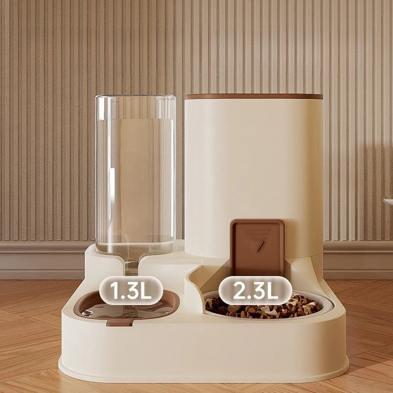 2-en-1 Nourriture et Eau pour Chiens et Chats