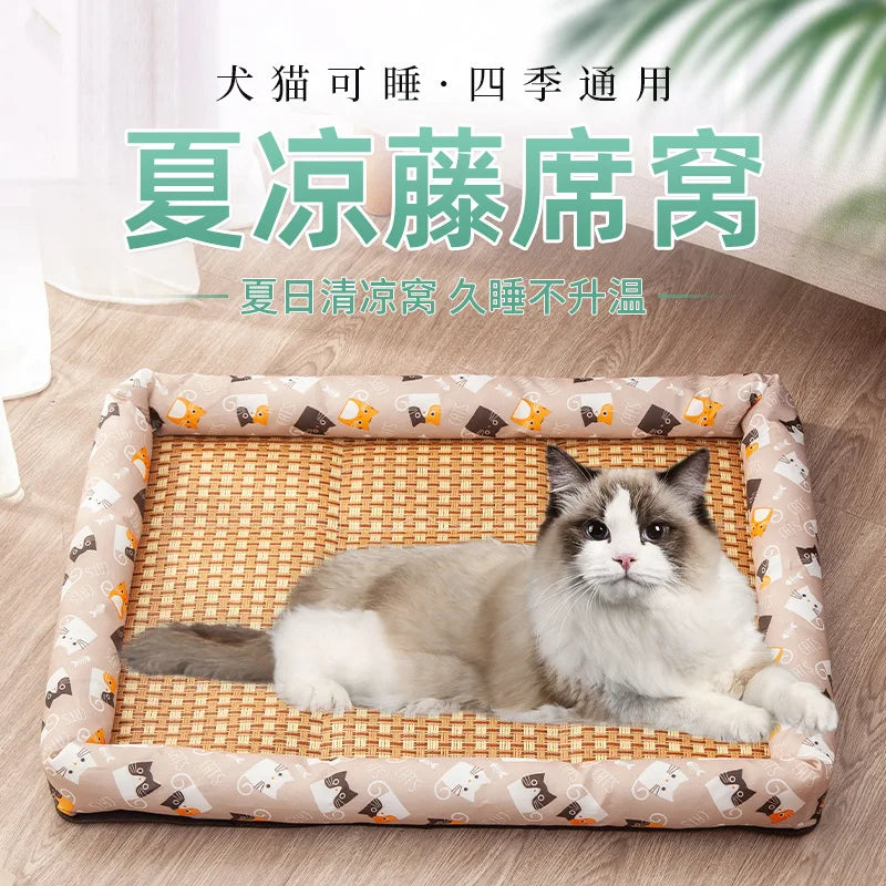 Tapis rafraîchissant d’été pour chat et petit chien – léger et respirant