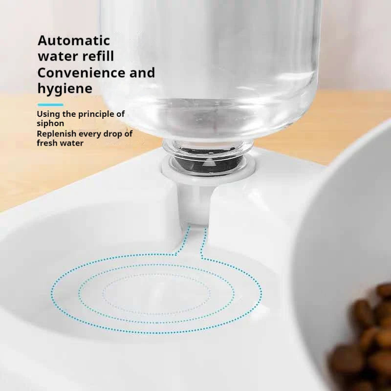 Bol Double Élevé pour Animaux – Incliné 15° pour Chats & Chiens