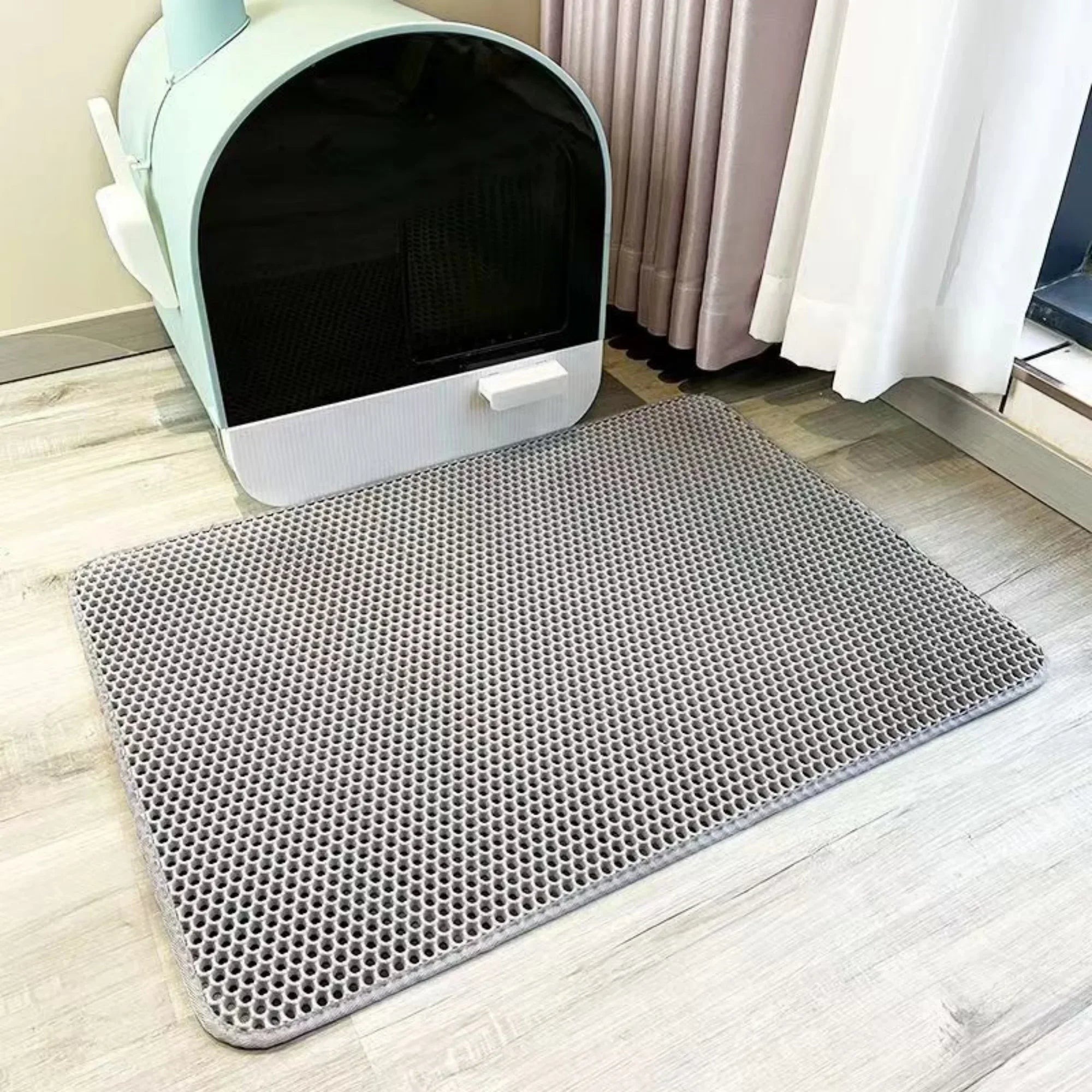 Tapis de Litière Imperméable à Double Couche pour Grands Chats
