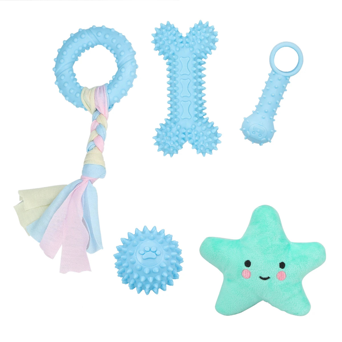 Lot de 5 Jouets en Peluche pour Chiens