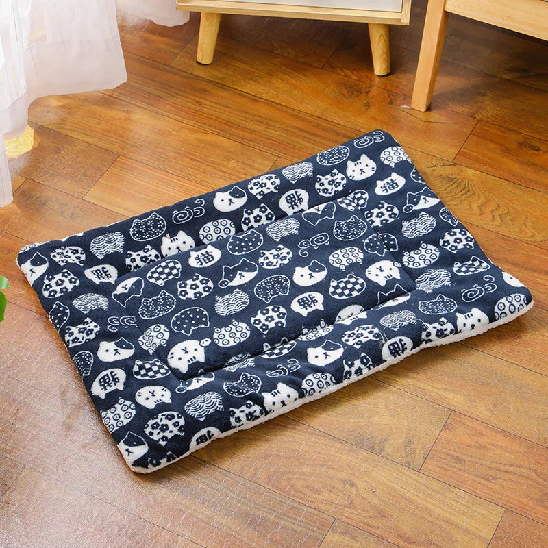 Tapis Épais pour Chat en Flanelle Respirante