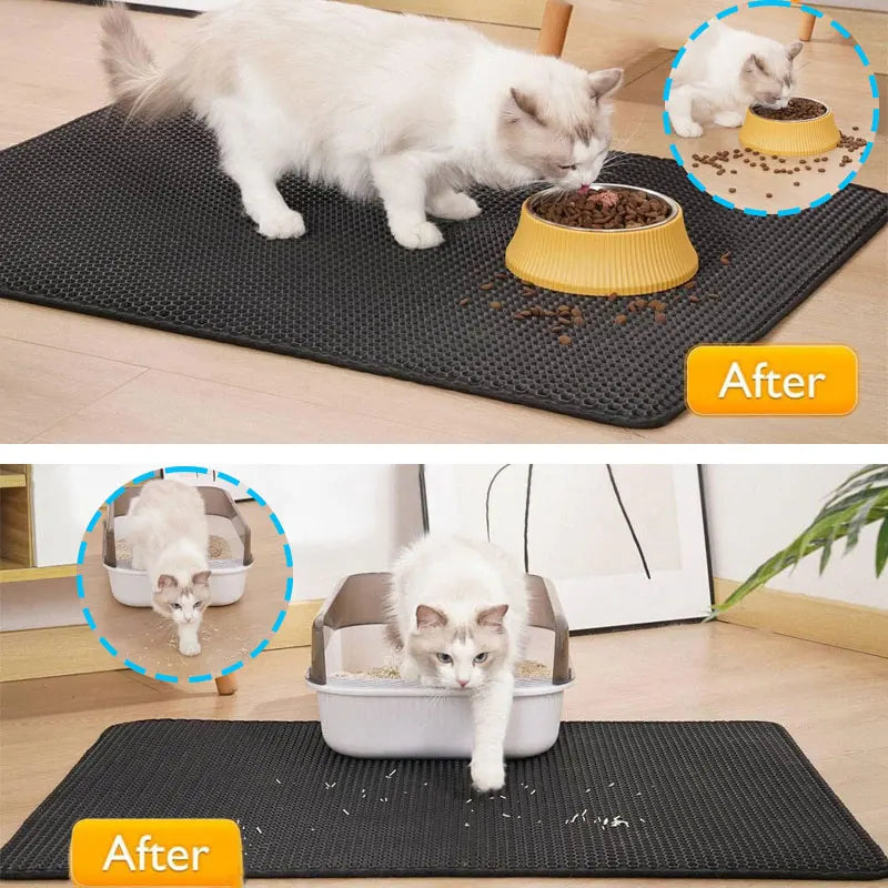 Tapis de litière imperméable pour chat