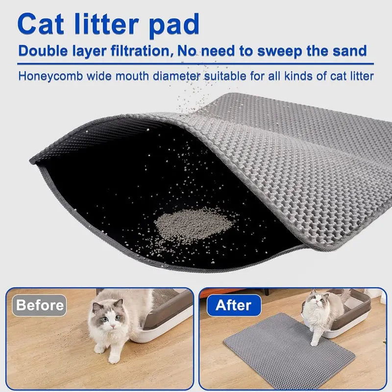 Tapis de litière imperméable pour chat