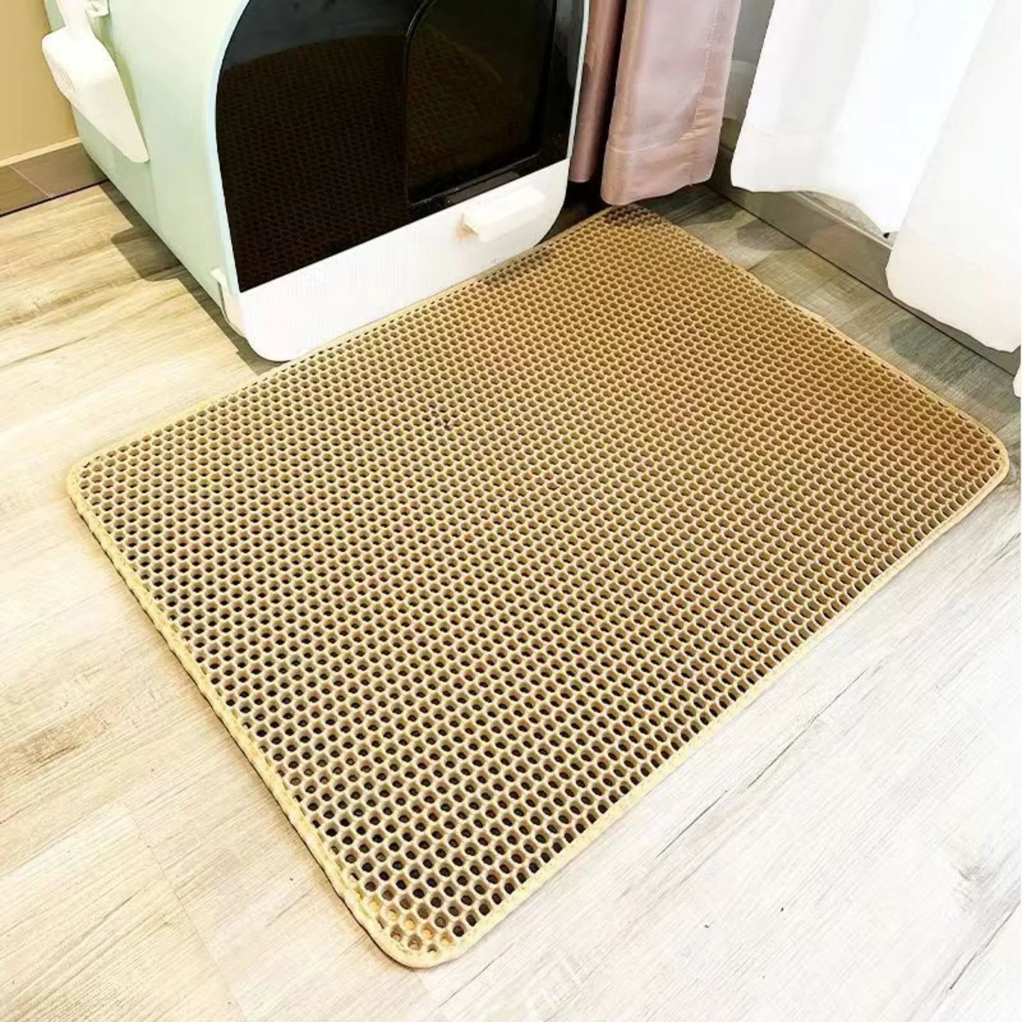 Tapis de Litière Imperméable à Double Couche pour Grands Chats