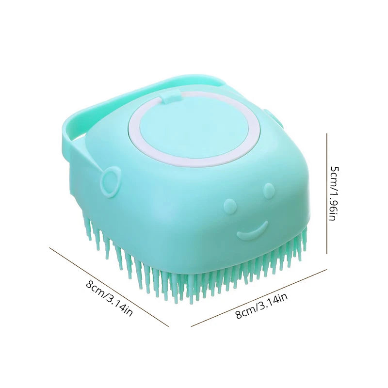 Brosse de Bain en Silicone Doux pour Animaux