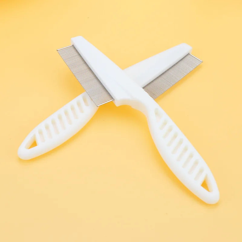 Peigne Anti-Puces en Acier Inoxydable pour Chiens et Chats