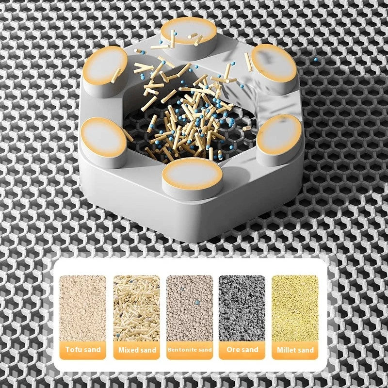 Tapis de Litière Imperméable à Double Couche pour Grands Chats