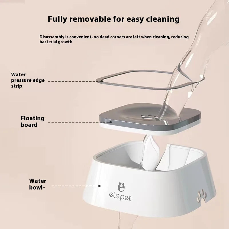 Bol Flottant Anti-Débordement – Anti-éclaboussures pour Chiens & Chats