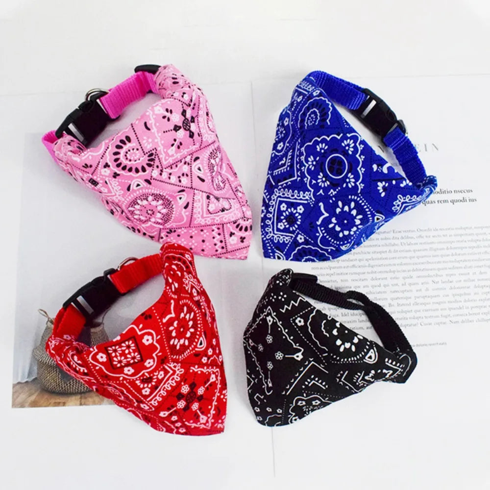 1 pièce Foulard triangulaire réglable pour chiens et chats