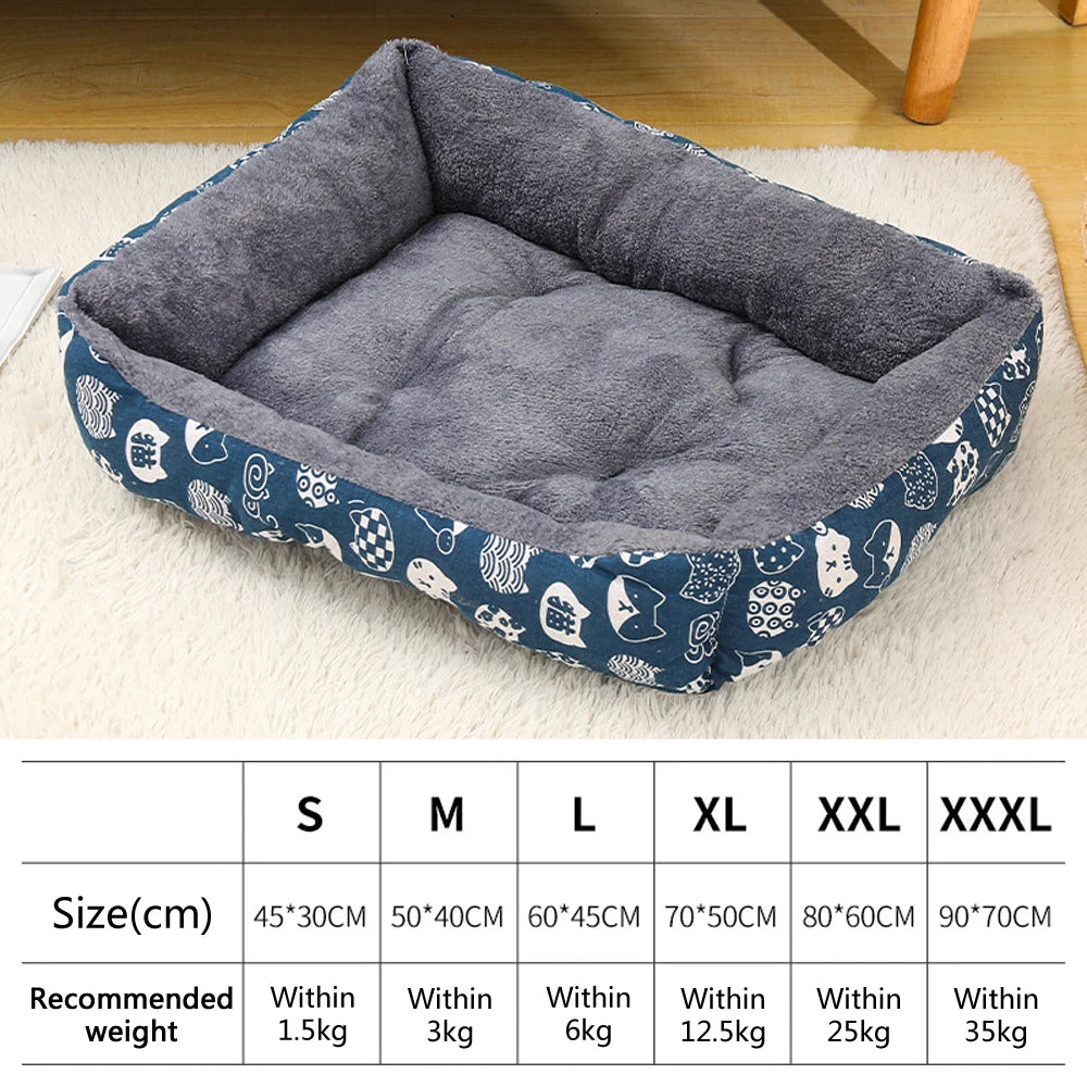 Lit Chaud et Confortable pour Grands Chiens et Chats