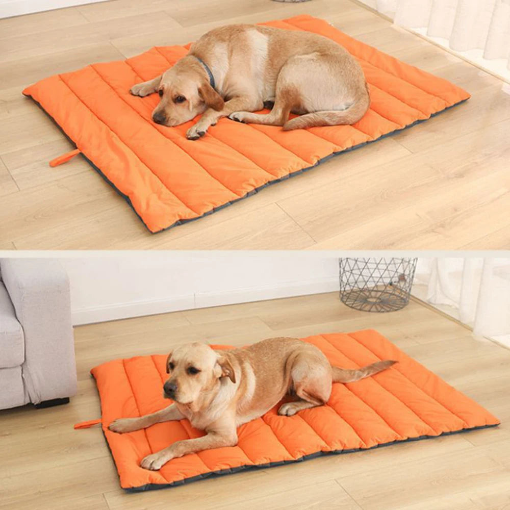 Tapis de voyage pliable et imperméable pour chien et chat – avec sac de transport