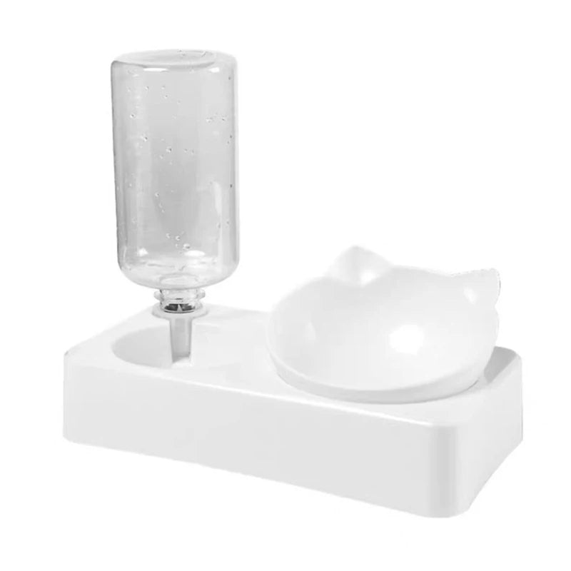 Bol Double Élevé pour Animaux – Incliné 15° pour Chats & Chiens