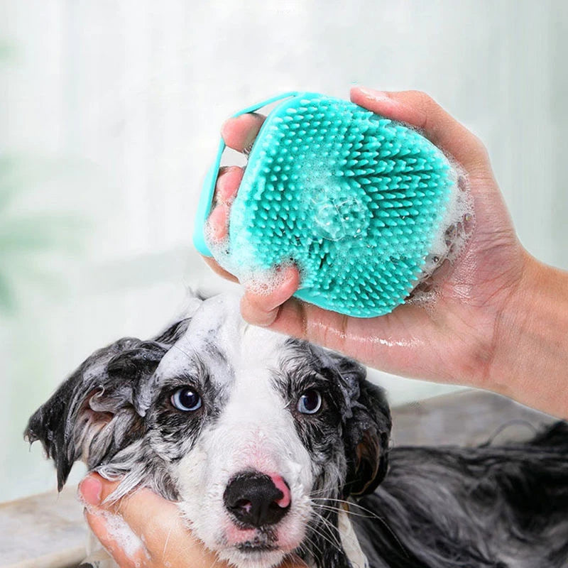 Brosse de Bain en Silicone Doux pour Animaux