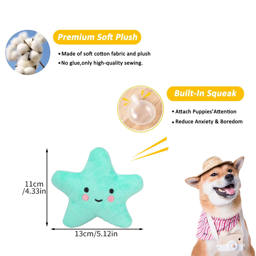 Lot de 5 Jouets en Peluche pour Chiens