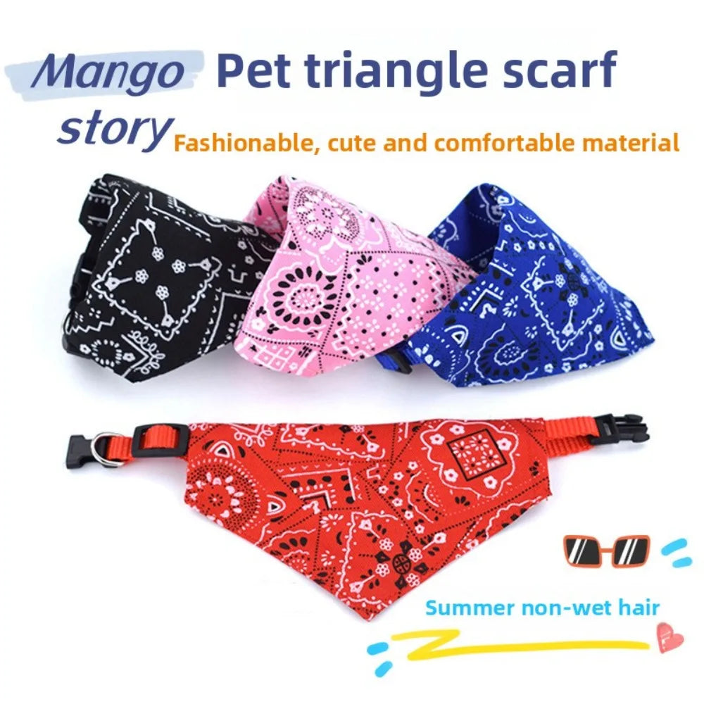 1 pièce Foulard triangulaire réglable pour chiens et chats
