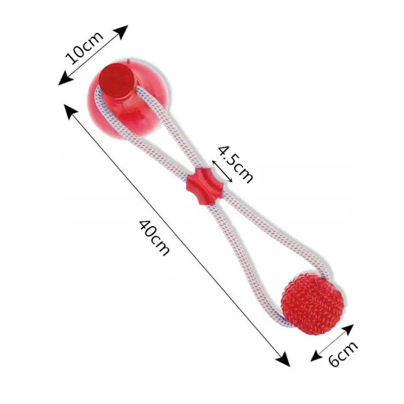 Jouet à Ventouse pour Chiens – Balle à Mordre & Nettoyage des Dents