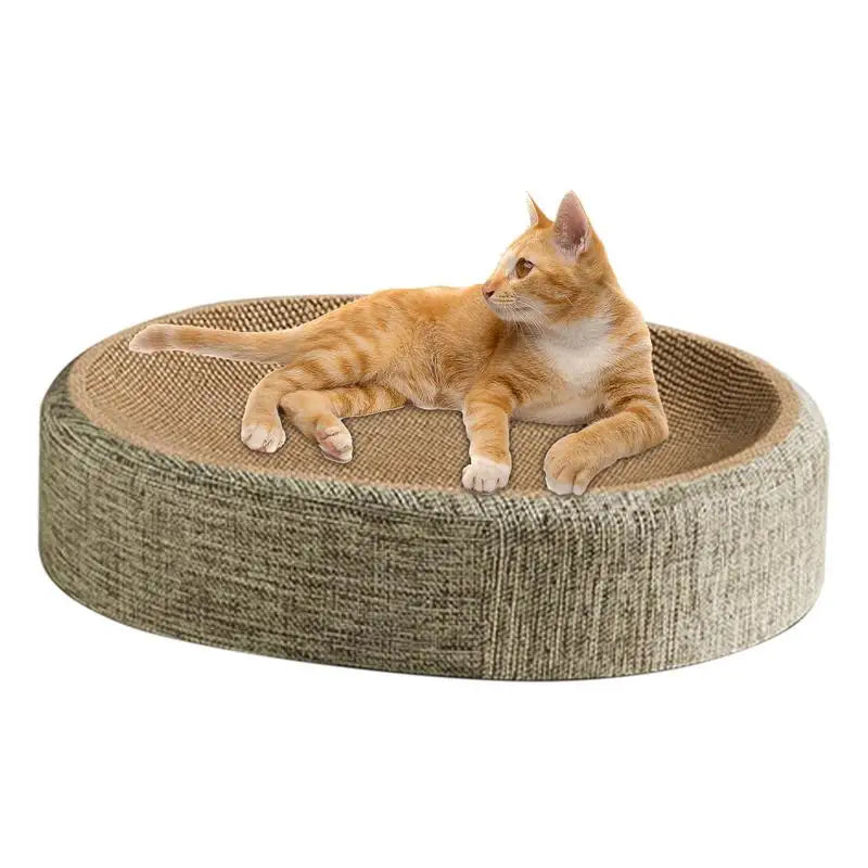 Lit Griffoir Ovale en Sisal pour Chats