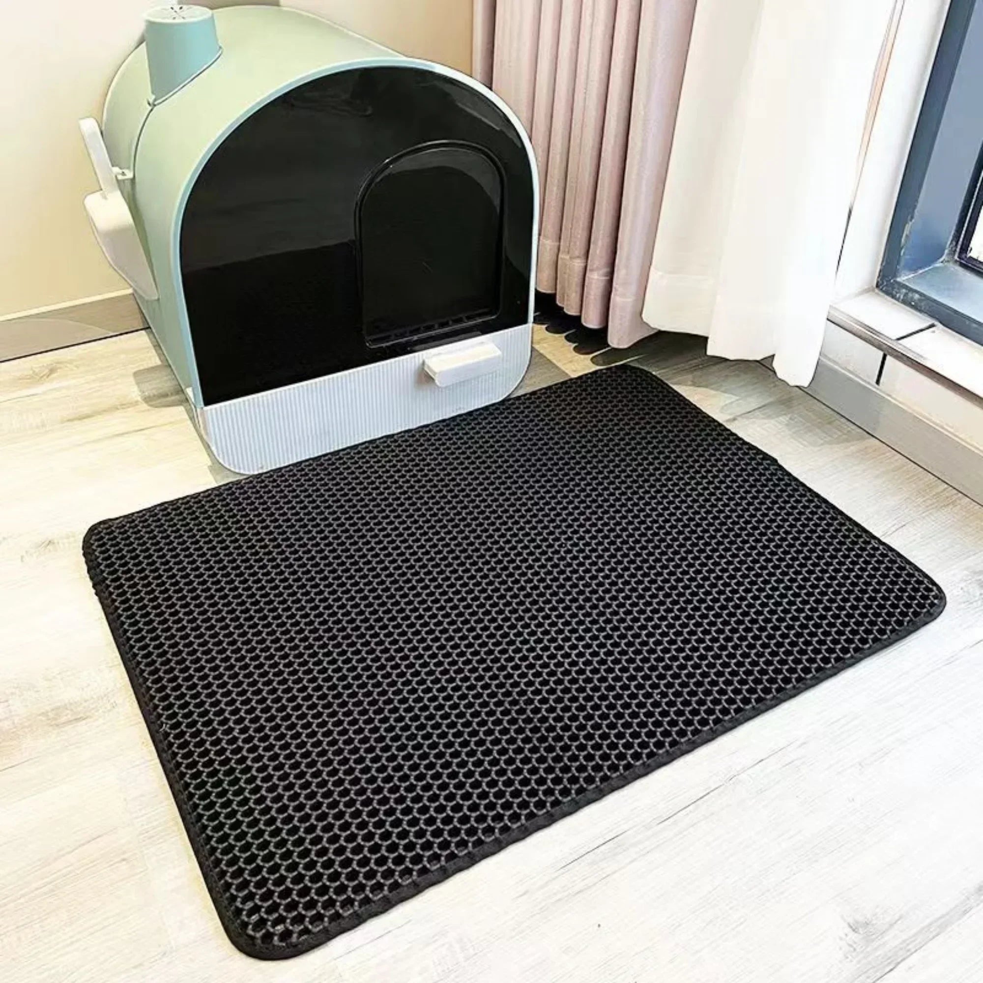 Tapis de Litière Imperméable à Double Couche pour Grands Chats