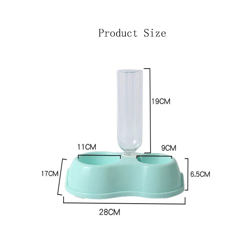 Bol Automatique pour Animaux – Double Bol Élevé pour Chats & Chiens