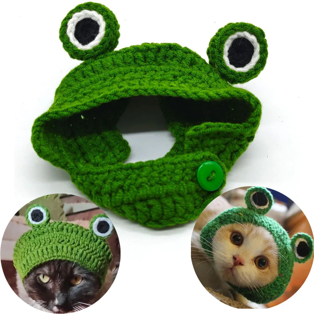 Chapeau tricoté mignon pour chats et petits chiens