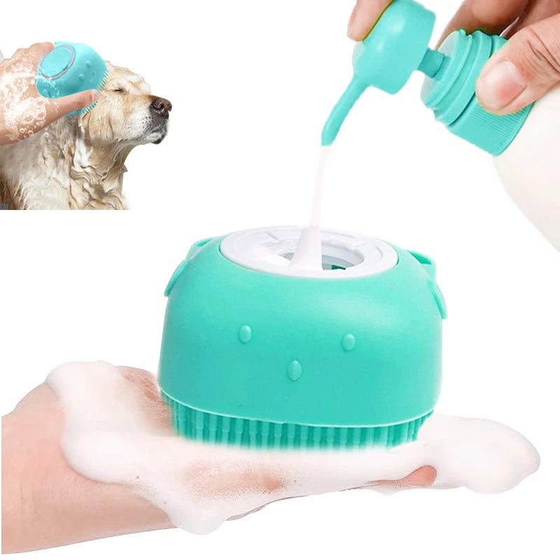 Brosse de Bain en Silicone Doux pour Animaux